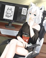 Fubuki vorm Rechner_607d2b7387ab431e9af8db1cf2e863ea