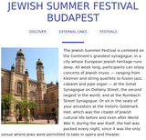 Jewish Summer Festival Budapest