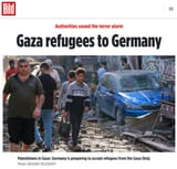 Gaza refugees to Germany