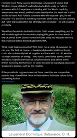 former french general delawarde on putin