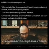 Rabbis discussing our genocide - Jan 2024