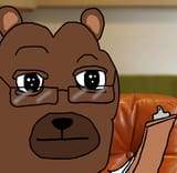 Dr. Bear with noteboard_1688391570420390
