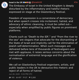 Screenshot 2025-06-28 at 19-49-47 Israel in the UK 🇮🇱🤝🇬🇧 (@IsraelinUK) The Embassy of Israel in the United Kingdom is deeply disturbed by the inflammatory and hateful rhetoric expressed on stage at the Glastonbury Festival. Freedom[...]