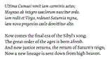 Virgil on Saturn