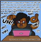 Inarticulate black activist