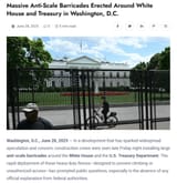 Fence around White House