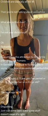 You a pedo for fucking me