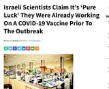 israel had advanced notice of covid