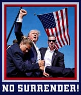 NO SURRENDER - Trump Poster