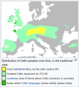 Greatest Celtic Expansion 275BC Map