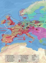 Bell Beaker &amp; Corded Ware People - Diachronic Map Of Migrations En Europe 2600-2250-BC
