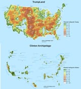 Trumpland vs Clinton Archipelago