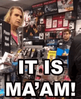 its a man
