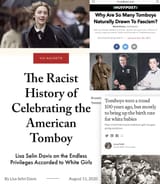 tomboys being called racist and far right by the mainstream globohomo media