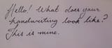 handwriting