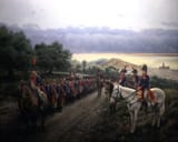 José Ferré-Clauzel (Tolouse 1961-) General Reding and Swiss Regiment Reding marching from Málaga to Granada, June 1808 - oil on canvas 2016 [Peninsular War]