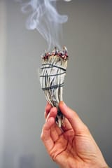 burning smoking herbs 4