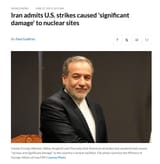 Iran admits U.S. strikes caused &#039;significant damage&#039; to nuclear sites