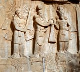 Taq-e_Bostan_-_High-relief_of_Ardeshir_II_investiture