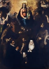 Blas de Prado (Camarena, Province of Toledo c.1545-1599 Madrid) Virgin with saint Francis, saint Anthony and donors - oil on canvas