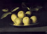 Juan de Zurbarán (Llerena, Province of Badajoz 1620-1649 Seville) Still-life with lemons - oil on canvs c.1640