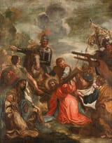 Alessandro Bernardino Deho (Cremona, County of Cremona, Duchy of Milan, Spanish Empire c.1675-c.1729) Salita al calvario (Ascent to Calvary) - Olio su tela