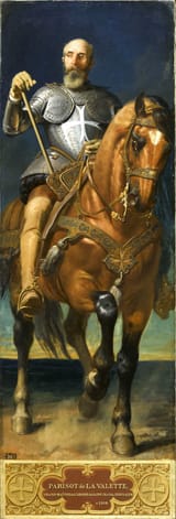 Charles-Philippe Auguste Larivière (Paris, French Republic 1798-1876 ibidem) Jean Parisot de la Valette, 47e grand-maître de l&#039;ordre de Malte (1494-1568) - Huile sur toile c.1842-min