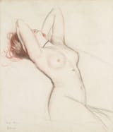 Paul César Helleu (Vannes, Morbihan, French Empire 1859-1927 Paris, French Republic) Nu - Chalks and pencil on paper