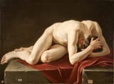 José Galón (Cádiz 18th c.-) Male nude 2 - oil on canvas 1764-68
