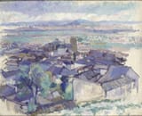 Juan de Echevarría Zuricalday (Bilbao 1875-1931 Madrid) Granada from the Albaicín - oil on canvas c.1914 [a district]