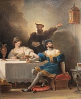 Alexandre-Évariste Fragonard (Grasse, Provence, Kingdom of France 1780-1850 Paris, French Republic) Faustian Fantasy: The Fatal Hour - Oil on canvas