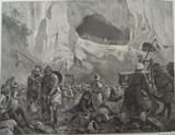 Fernando Mota González (Spanish 19th-20th c.) Defence of Covadonga by Pelagius against the troops of Munuza - 1916 [Asturian victory, spring 722; start of the Reconquest]