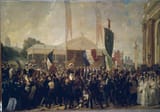 Charles-Philippe Auguste Larivière (Paris, French Republic 1798-1876 ibidem) Rentrée du Prince-Président à Paris, 16 octobre 1852 (Return of the Prince-President to Paris, October 16, 1852) - Huile sur toile c.1859-min