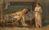 Karl August Friedrich Neuhaus (Elberfeld, Rhine Province, Kingdom of Prussia, German Confederation 1852-1922 Düsseldorf, Rhine Province, German Reich) Judith und Holofernes - Öl auf Leinwand-min