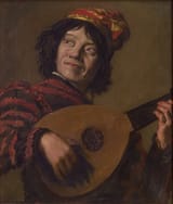 Adolf Frey-Moock (Jona 1881-1954 Steinebrunn) after Frans Hals the Elder (Antwerp c.1582-1666 Haarlem) Der Lautenspieler - Öl auf Leinwand-min