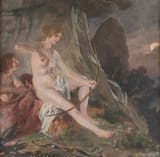 Fritz Roeber (Elberfeld, Rhine Province, German Reich 1851-1924 Düsseldorf, Rhine Province, German Reich) Diana - Gouache auf Karton