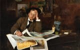 Giovanni Battista Costantini (Rome, Kingdom of Italy 1872-1947 Rome, Italian Republic) The artist in his atelier - Oil on canvas 1891