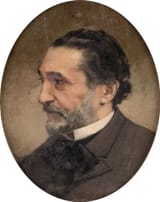 José Nin y Tudó (El Vendrell, Province of Tarragona, Kingdom of Spain 1840-1908 Madrid, Kingdom of Spain) Portrait of Don Praxedes Mateo-Sagasta - Oil on canvas