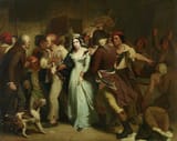Hendrik Scheffer (The Hague, Holland Department, Batavian Republic 1798-1862 Paris, French Empire) The arrest of Charlotte Corday - Oil on canvas 1858-min