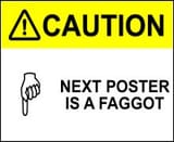 faggot next poster