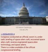 congress UFO alien tech