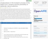 UnnaturalnessInTheEvolutionProcessOfTheSARSCoV2Variants