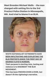 Brandon wolfe false flag supremacist