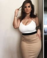 Selini_Angelini_tan_skirt_white_top