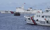 The China Coast Guard issues stern warnings and follows a Philippine vessel that illegally intruded into Ren&#039;ai Jiao (also known as Ren&#039;ai Reef) in the South China Sea, in August 2023