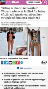 tall woman dating impossible yeah sure bitch