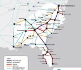South East America High Speed Rail Train