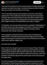 I have seen this statement on the nuclear blocks in Hungary posted and reposted countless times today. 29-06-2025 history of the issue. PT1
