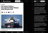 A tanker that called at the Russian ports suffered an explosion while near Libya, Bloomberg reports. 30-06-2025 Russian shadow tanker fleet