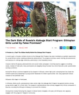 The Dark Side Of Russia’s Alabuga Start Program Ethiopian Girls Lured By False Promises